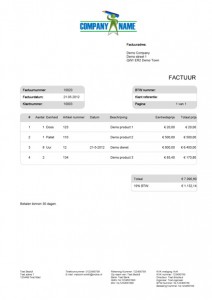 facturatie sjabloon opmaak progress variant 3