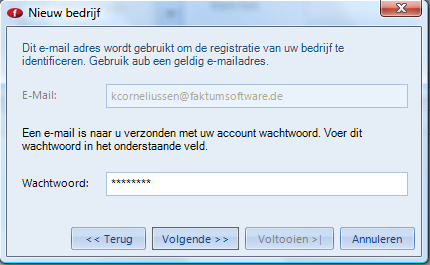 Factuur Software Installatie Registratie