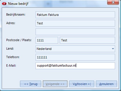 Factuur Software Installatie Registratie