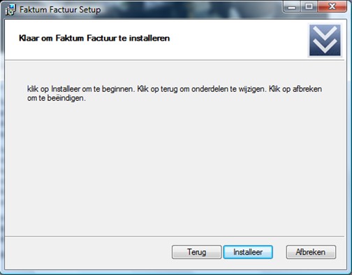 Factuurprogramma Installatie